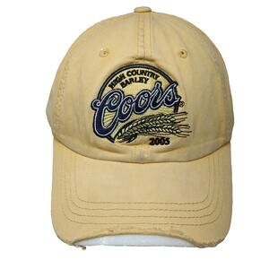 Ouray Baseball Cap Yellow One Size Coors High Country Barley Strapback Beer Hat